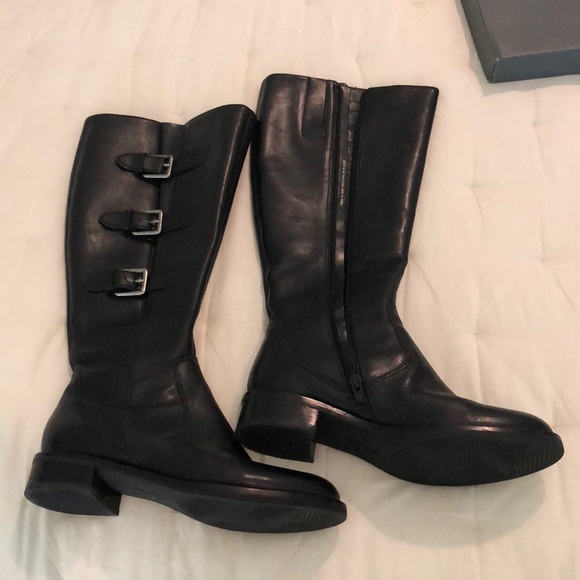 Ecco black knee high boots size EU 36 - Picture 1 of 6